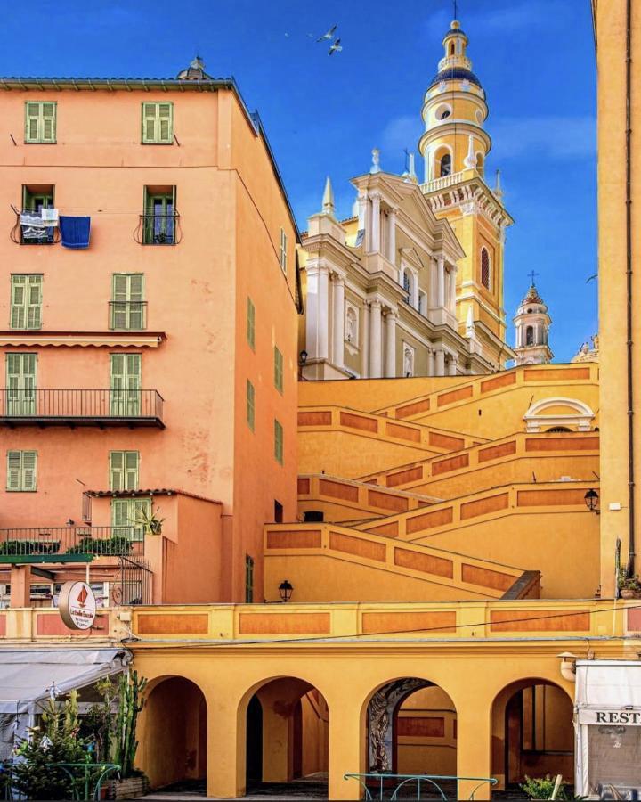 Sablettes Beach-plage-vue Mer-centre * Menton